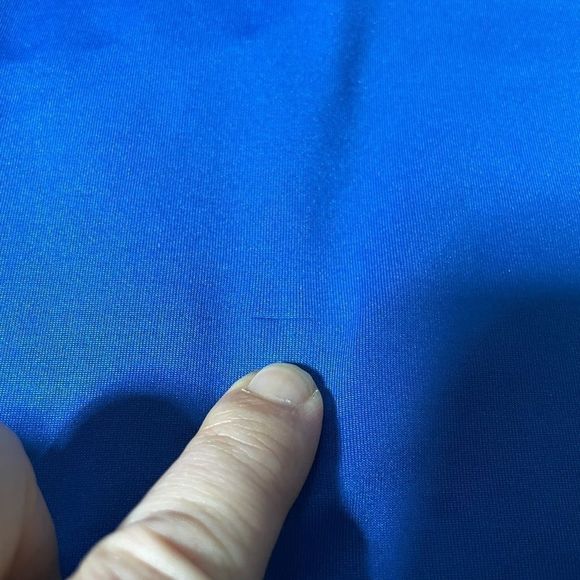 Blue Cropped Spandex Pants Athleisure - Picture 14 of 14